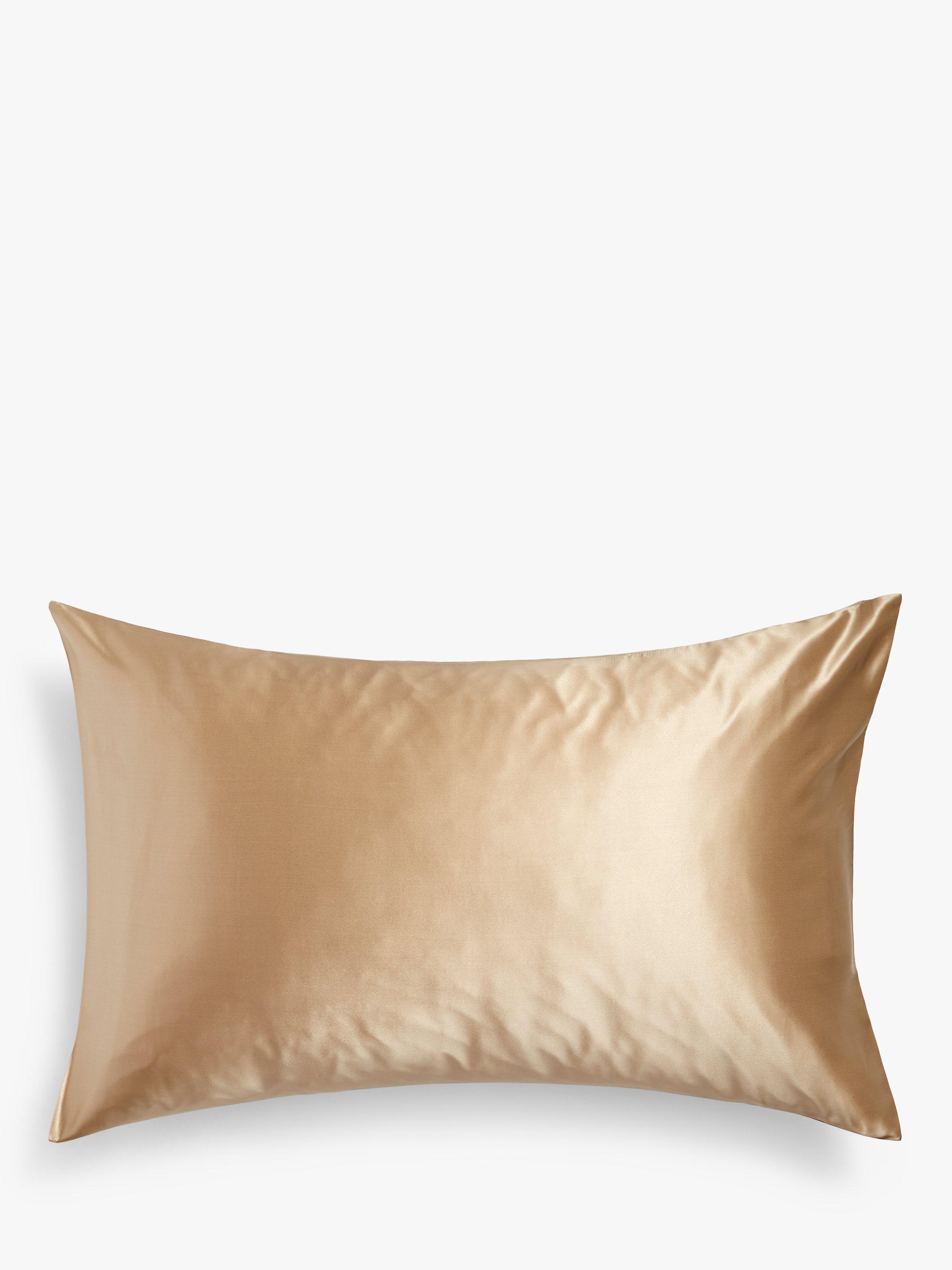 John Lewis The Ultimate Collection Silk Standard Pillowcase, Gold