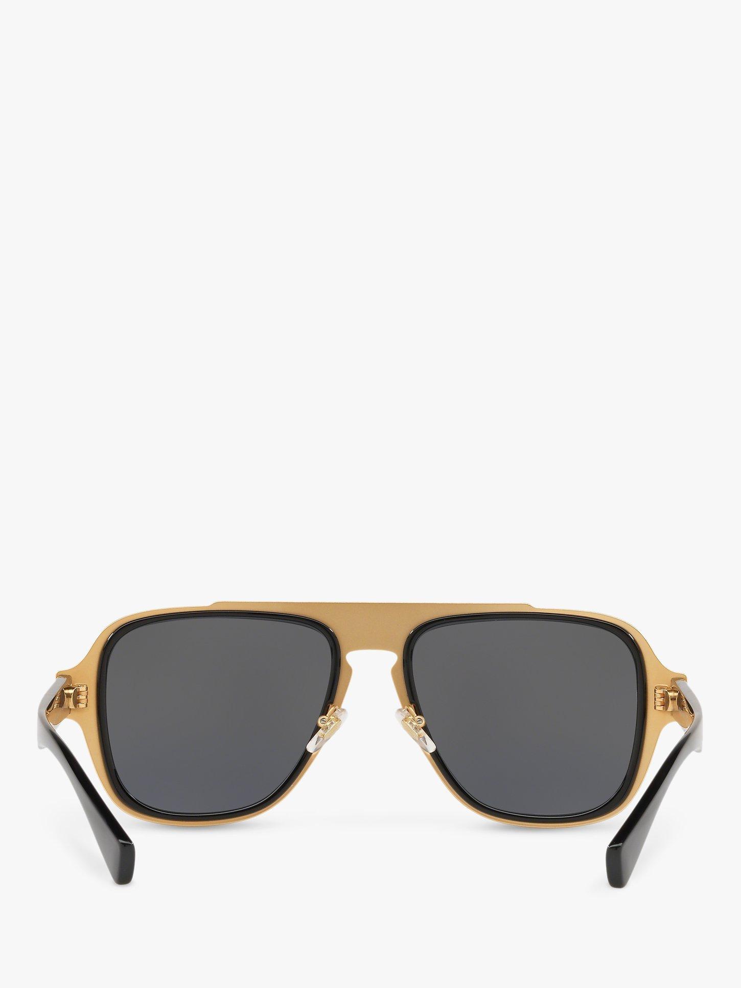 Versace VE2199 Men s Polarised Geometric Sunglasses Black Grey