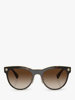Versace VE2198 Women's Oval Sunglasses - view 2, Tortoise/Brown Gradient