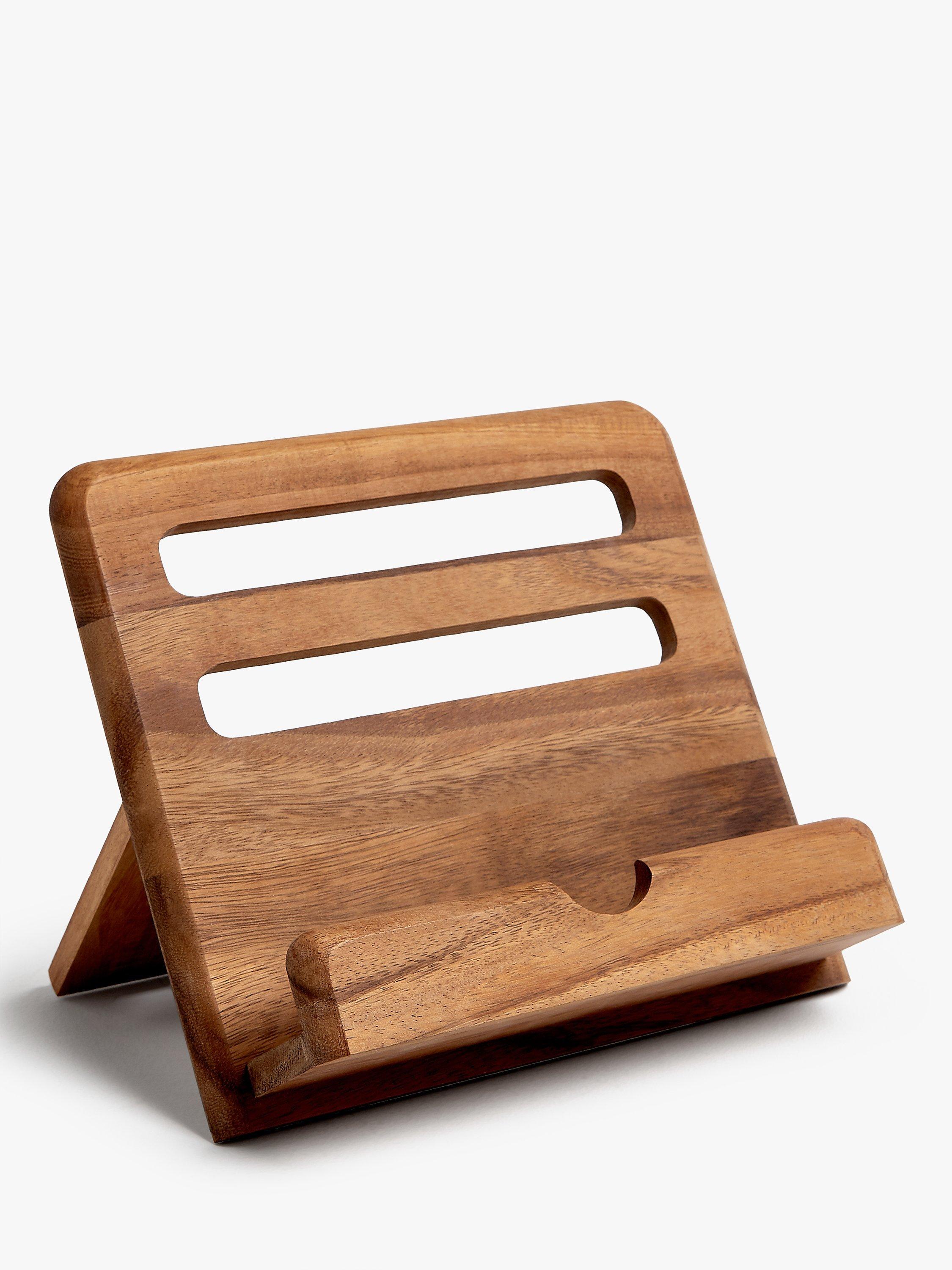 John Lewis & Partners Acacia Wood Small Cookbook Stand