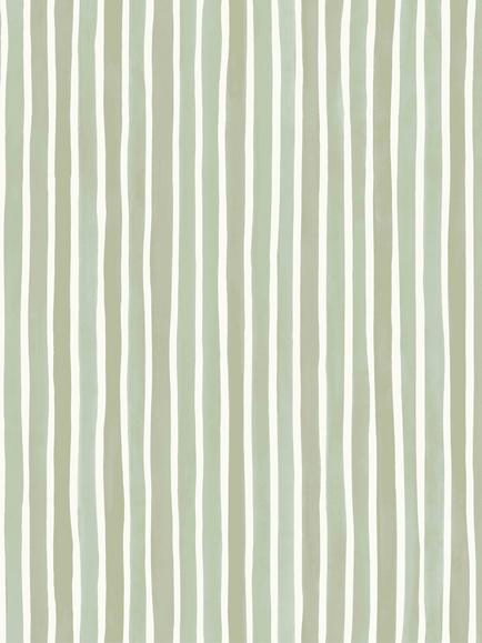 Cole & Son Croquet Stripe Wallpaper, 110/5030 Olive