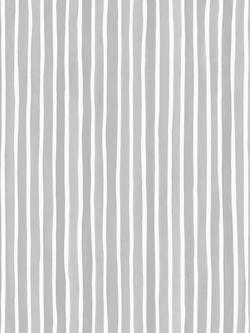 Cole & Son Croquet Stripe Wallpaper, 110/5028 Soft Grey