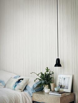 Cole & Son Croquet Stripe Wallpaper - view 2, 110/5028 Soft Grey