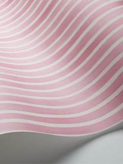 Cole & Son Croquet Stripe Wallpaper - view 2, 110/5029 Soft Pink