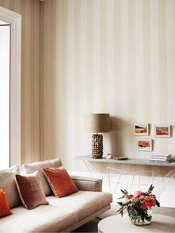 Cole & Son Jaspe Stripe Wallpaper - view 2, 110/4019, Linen White