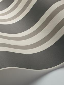 Cole & Son Polo Stripe Wallpaper - view 2, 110/1001, Black/White