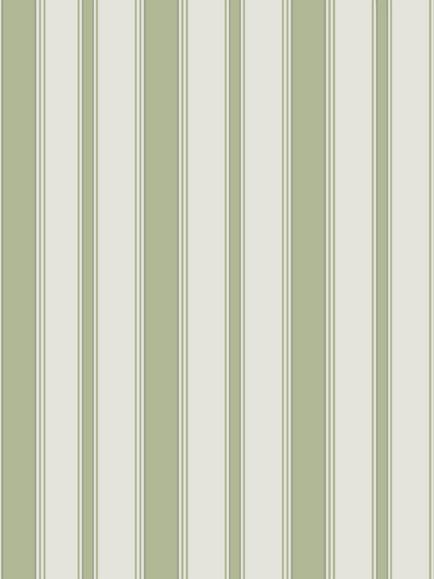 Cole & Son Cambridge Stripe Wallpaper, 110/8038, Leaf Green