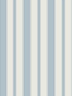 Cole & Son Cambridge Stripe Wallpaper, 110/8039, Pale Blue