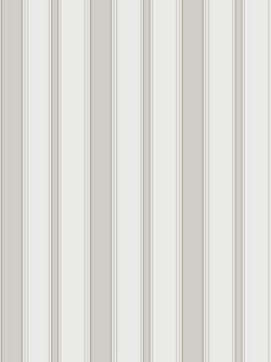 Cole & Son Cambridge Stripe Wallpaper, 110/8040, Stone/White