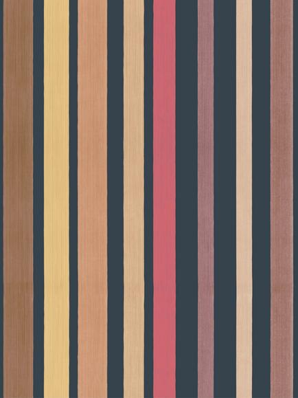 Cole & Son Carousel Stripe Wallpaper, 110/9044, Pink