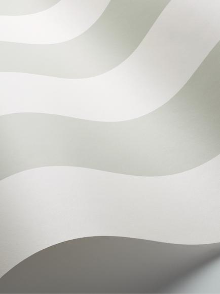 Cole & Son Glastonbury Stripe Wallpaper - view 2, 96/4020 Sage