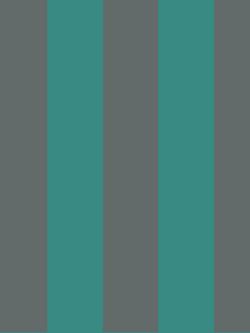 Cole & Son Glastonbury Stripe Wallpaper, 110/6032 Teal & Charcoal