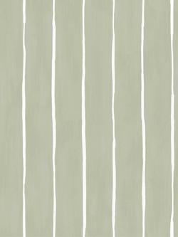 Cole & Son Marquee Stripe Wallpaper, 110/2009, Soft Olive