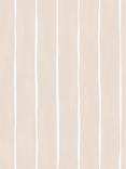 Cole & Son Marquee Stripe Wallpaper, 110/2012, Soft Pink