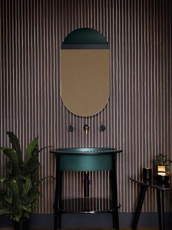 Cole & Son College Stripe Wallpaper - view 2, 110/7034 Charcoal & Gold