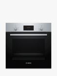 Bosch Series 2 HHF113BR0B Built In Electric Single Oven, Stainless Steel