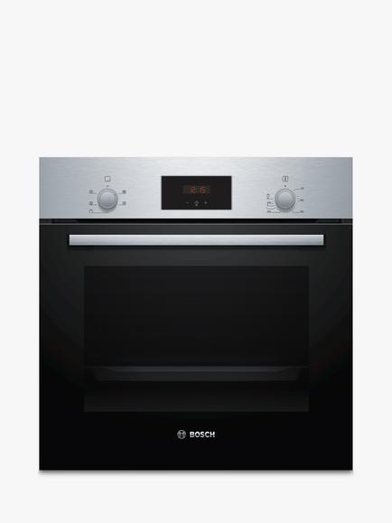 Bosch Series 2 Built In Electric Single Oven, HHF113BR0B, HHF113BA0B, Stainless Steel
