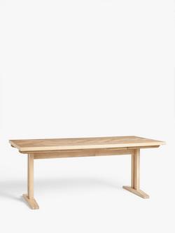 John Lewis Estate 6-10 Seater Extending Dining Table, Natural, Natural