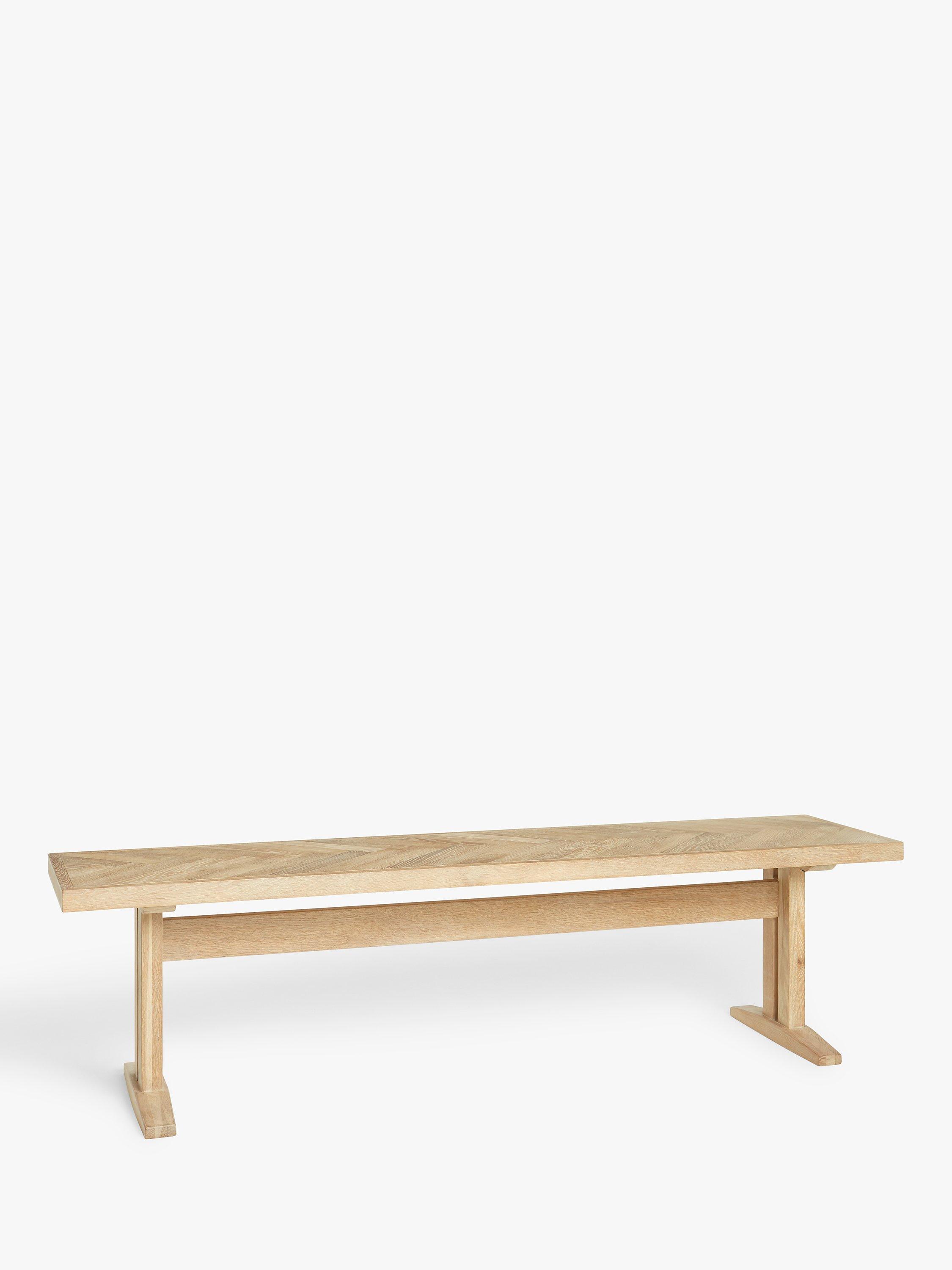John Lewis & Partners Estate 4 Seater Bench, Natural