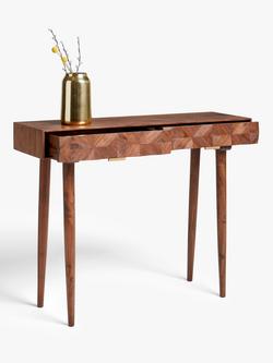 John Lewis + Swoon Franklin Console Table - view 2, Brown