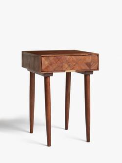 John Lewis + Swoon Franklin Side Table, Brown, Brown