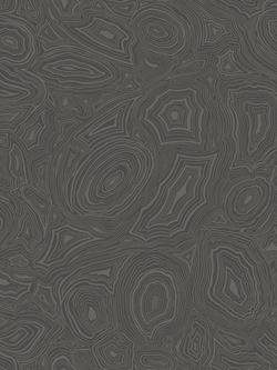 Cole & Son Malachite Wallpaper, 114/6012 Charcoal & Silver