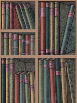 Cole & Son Ex Libris Wallpaper 114/5010 Forest, 114/5010 Forest
