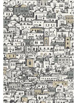 Cole & Son Mediterranea Wallpaper, 114/7013 White & Metallic