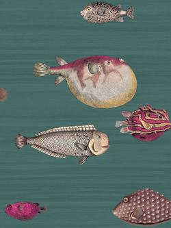 Cole & Son Acquario Wallpaper, Viridian