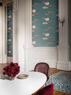 Cole & Son Acquario Wallpaper - view 2, Viridian