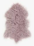 John Lewis Sheepskin Mongolian Rug, Grey