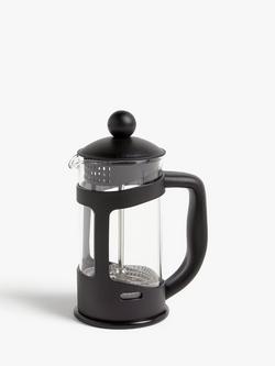 John Lewis Cafetiere, Black, Black