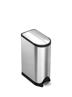 Simplehuman Butterfly Pedal Bin, Brushed Stainless Steel, 18L, Stainless Steel
