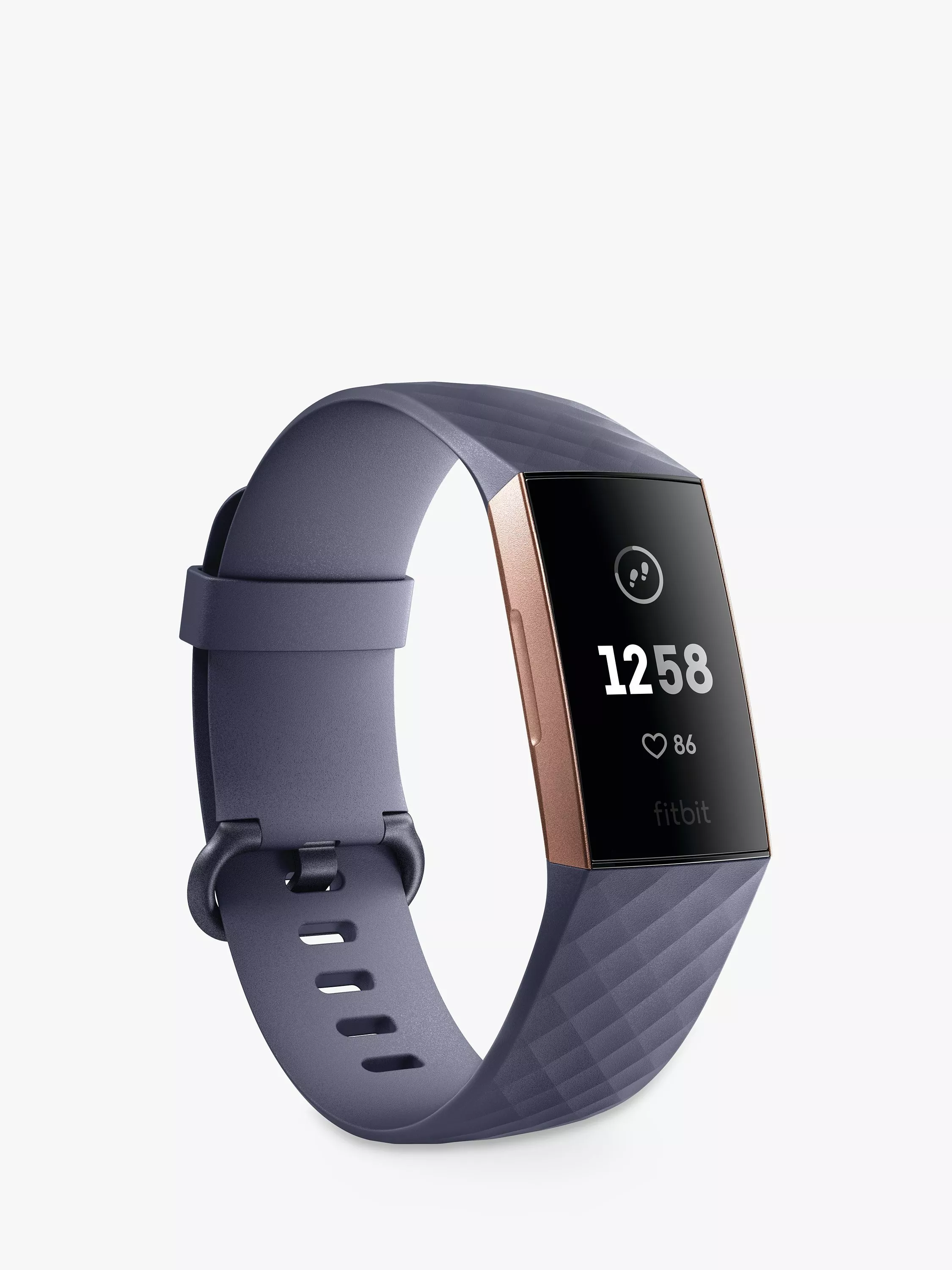 Fitbit charge 3 silver strap sale