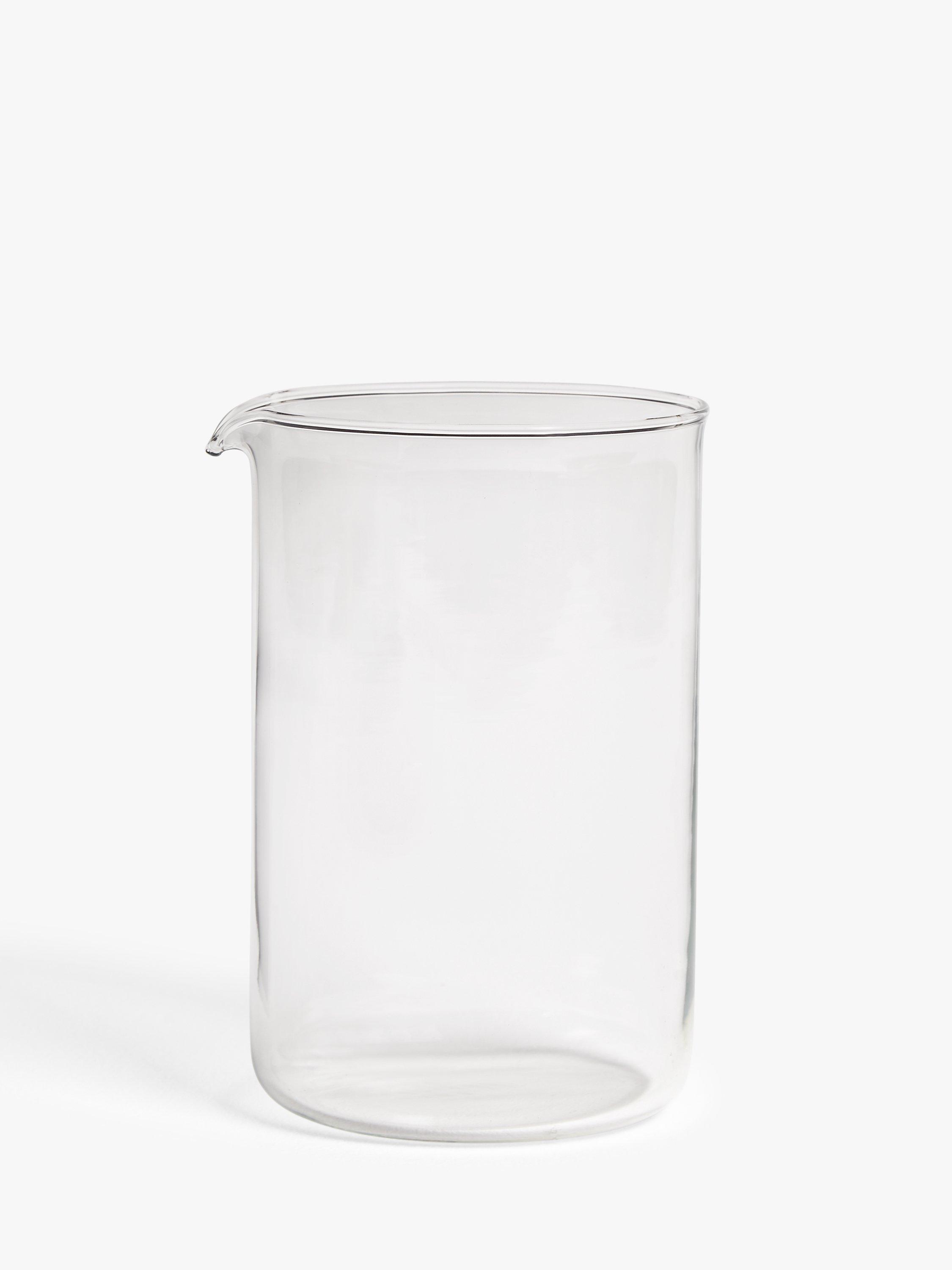 John Lewis & Partners 12 Cup Cafetiere Glass Beaker, 1.5L, Clear