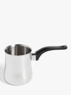 John Lewis Stainless Steel Coffee Pot & Milk Frother Jug, 