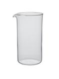 John Lewis 3 Cup Cafetiere Glass Beaker, 350ml, Clear