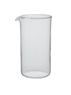 John Lewis 3 Cup Cafetiere Glass Beaker, 350ml, Clear, Clear