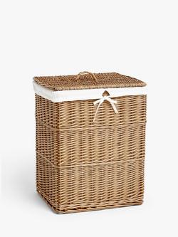 John Lewis Wicker Laundry Basket, 