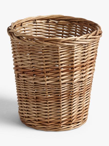 John Lewis Modern Country Wicker Waste Paper Bin, 