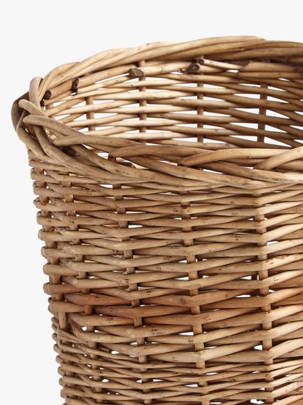 John Lewis Modern Country Wicker Waste Paper Bin - view 2, 