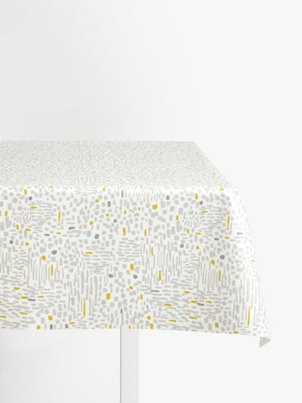 John Lewis Ebba Oilcloth Tablecloth Fabric, Multi, Multi