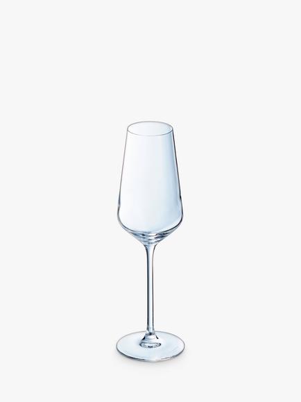 Eclat Cristal d'Arques Paris Ultime Champagne Flutes, Set of 6, 230ml, Clear, Clear