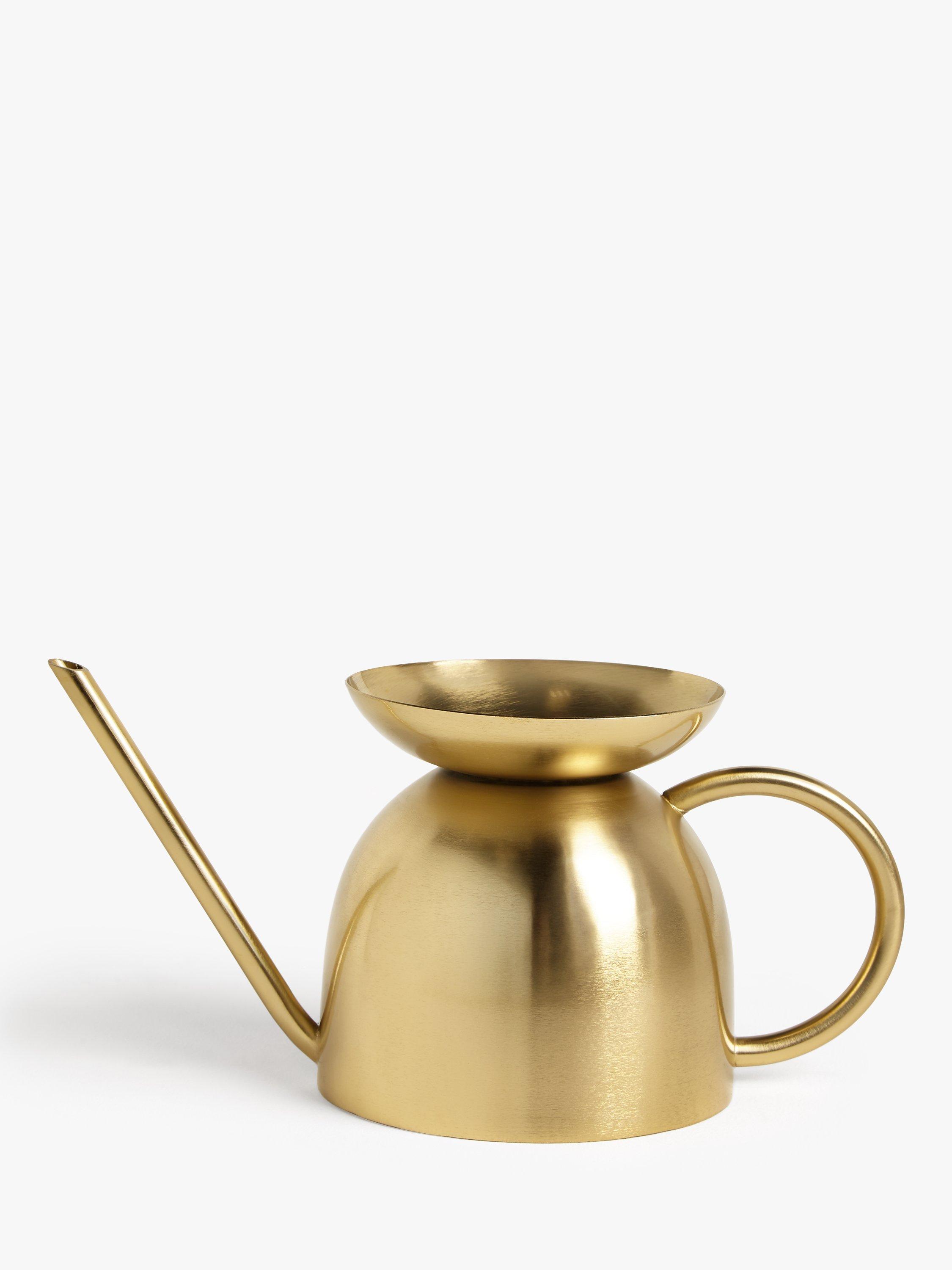 John Lewis & Partners Mini Gold Watering Can
