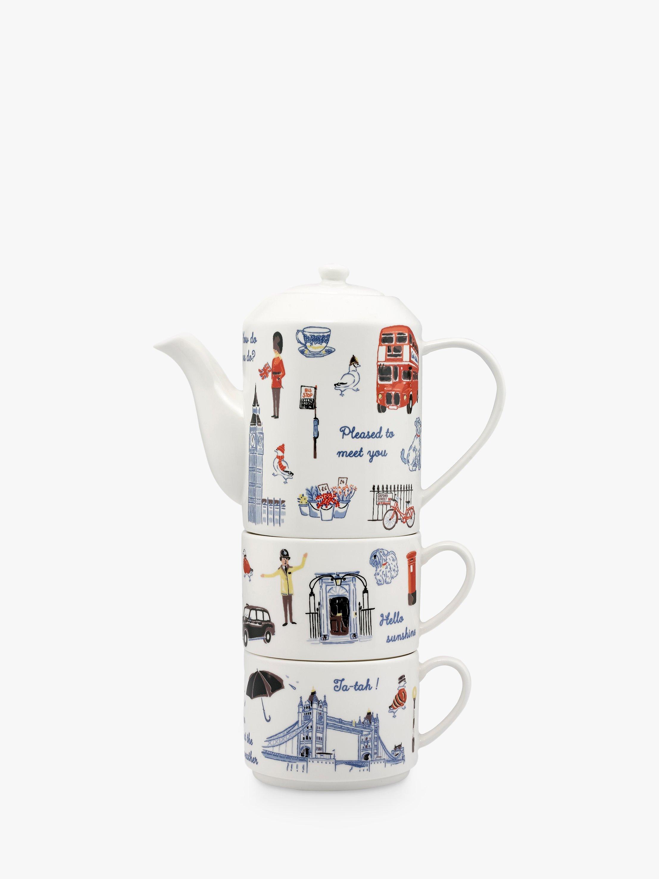 Cath Kidston London Icons Tea For Two Teapot, 1.1L