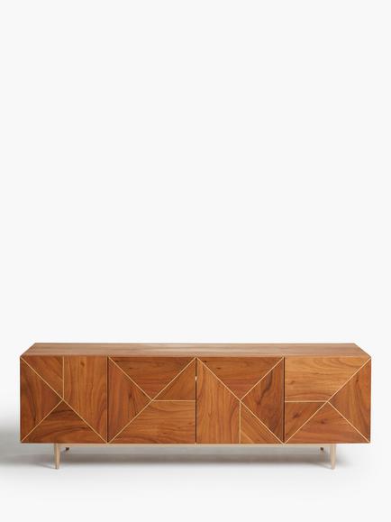 John Lewis + Swoon Mendel TV Stand Sideboard for TVs up to 65" - view 2, Brown