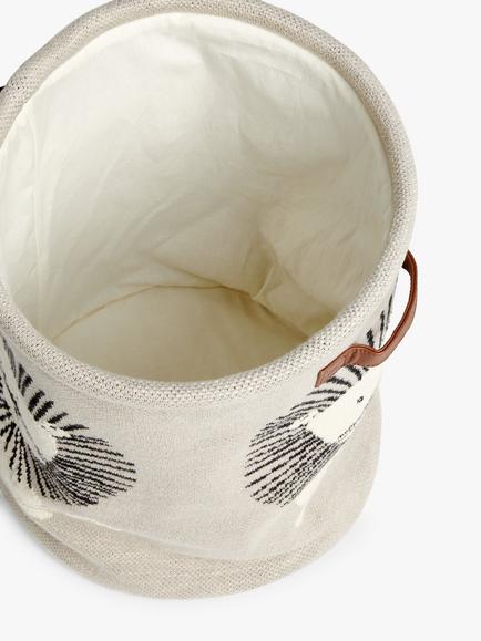 John Lewis Lion Knitted Storage Basket, Natural - view 2, Natural