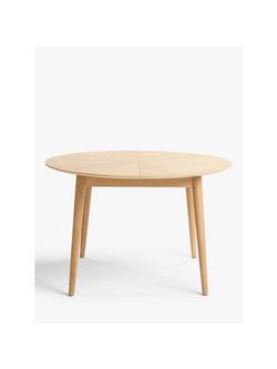 John Lewis Iona 4-6 Seater Extending Round Dining Table - view 2, Oak