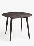 John Lewis Iona 4 Seater Round Dining Table, Black