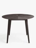 John Lewis Iona 4 Seater Round Dining Table, Black